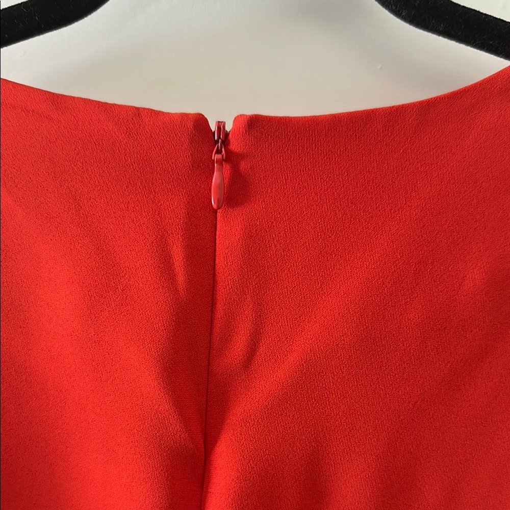 H&M Red Ruffled Short Sleeve Blouse - Picture 6 of 7